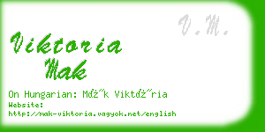 viktoria mak business card